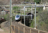 Un nuovissimo ETR610 sulla linea del Gottardo