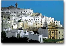 Panorama di Ostuni nel Brindisino