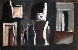 Mario Sironi, Composizione con figure e arco, 1937