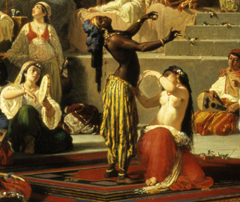 Vincenzo Marinelli, Il ballo dell'ape nell'harem (particolare). Napoli, Museo di Capodimonte