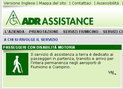 Il portale Adr Assistance