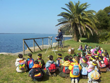 Un gruppo di ragazzi nel Parco Nazionale del Circeo
 
