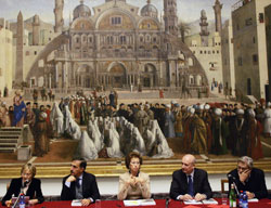 La conferenza stampa nella Pinacoteca di Brera