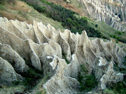 Particolare del Calanchi di Atri in Abruzzo (Foto: M. Angelici)