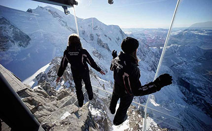 Sospesi nel vuoto a Chamonix