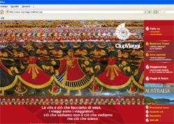 Clup Viaggi, la homepage