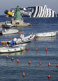 La Costa Concordia al Giglio