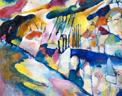 Vasily Kandinsky, Paesaggio con pioggia, 1913