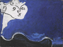 Osvaldo Licini, Amalassunta su fondo blu, 1950