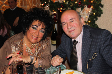 A cena con Liz Taylor