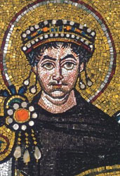 Mosaico di Giustiniano nella Basilica di San Vitale, Ravenna