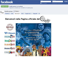 La pagina del consorzio su Facebook