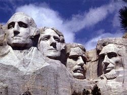 Il monumento nazionale del Monte Rushmore nel Dakota del Sud