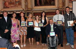 Il gruppo dei premiati