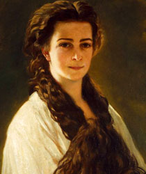 Elisabetta d’Austria, dettaglio, copia da un'opera di Franz  Winterhalter