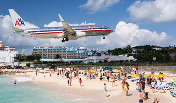 L'atterraggio al St Maarten Princess Juliana International Airport