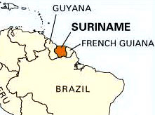 Suriname in Sud America