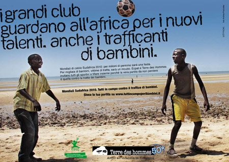 In campo per i bambini africani