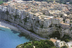 La spiaggia di Tropea in Calabria